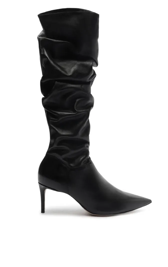Schutz Ashlee Up Soft Nappa Boot in Black