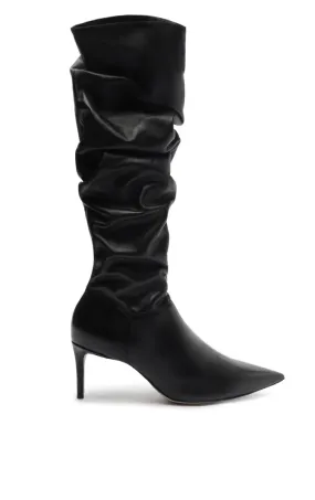 Schutz Ashlee Up Soft Nappa Boot in Black