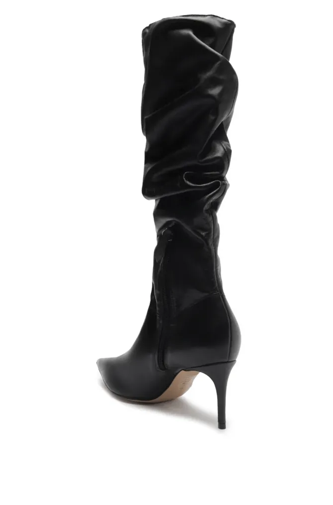Schutz Ashlee Up Soft Nappa Boot in Black