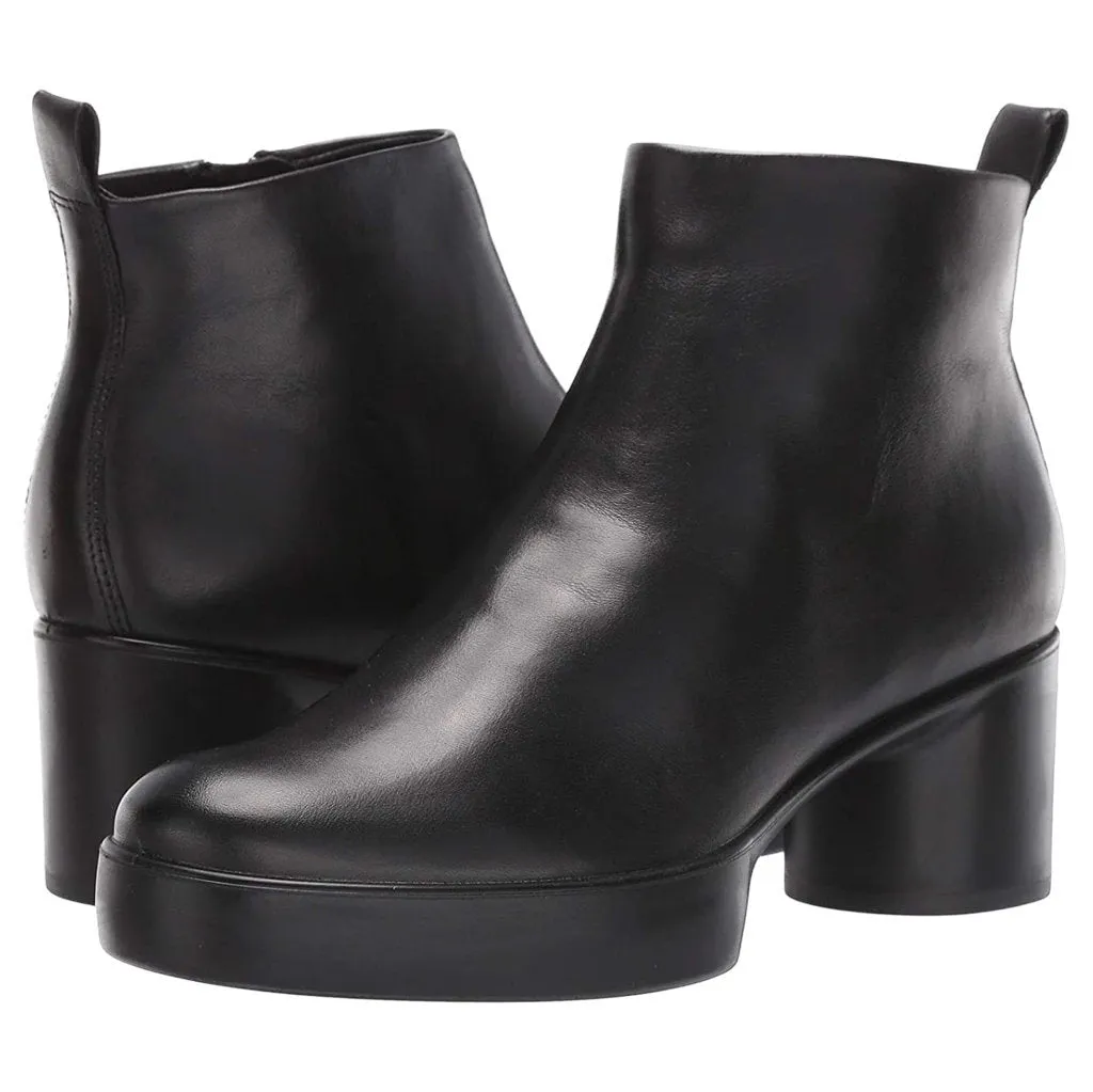 Shape Sculpted Motion 35 Full Grain Leather Women's Block Heel Zip Up Ankle Boots