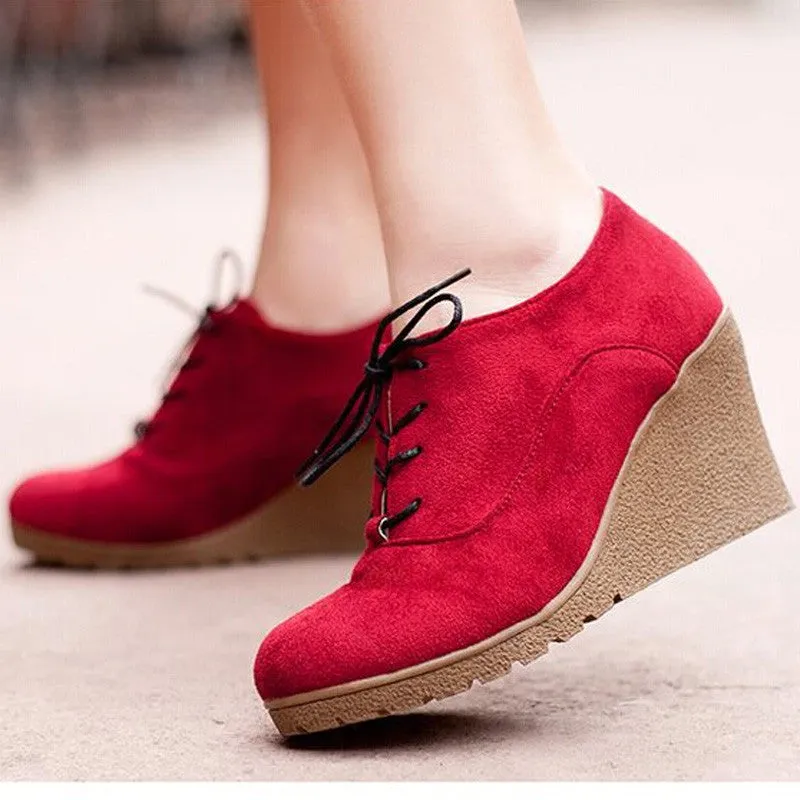 Solid Women's Platform Anti-Slippy Wedge Shoes