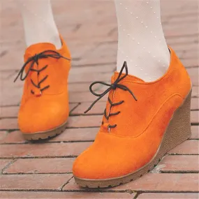 Solid Women's Platform Anti-Slippy Wedge Shoes