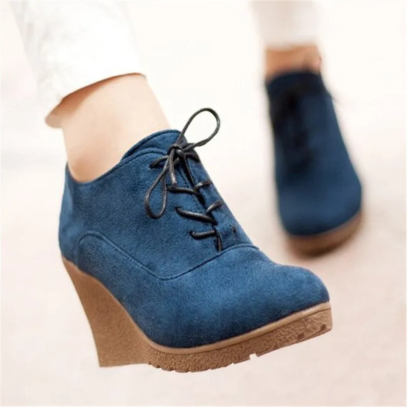 Solid Women's Platform Anti-Slippy Wedge Shoes