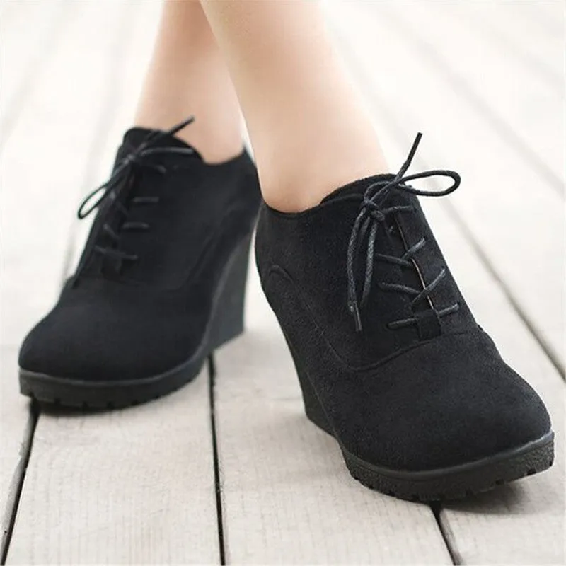Solid Women's Platform Anti-Slippy Wedge Shoes