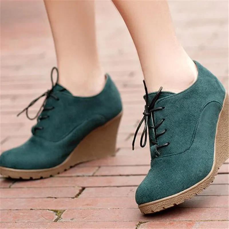 Solid Women's Platform Anti-Slippy Wedge Shoes
