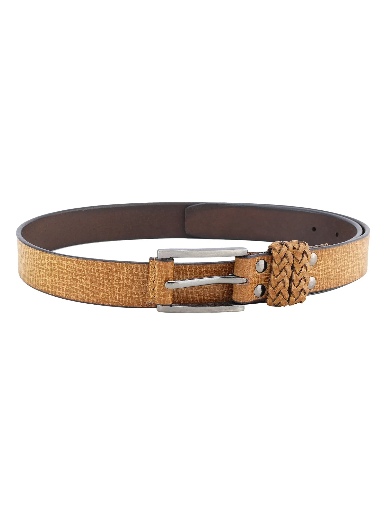 Tan Genuine Leather Women's Belt