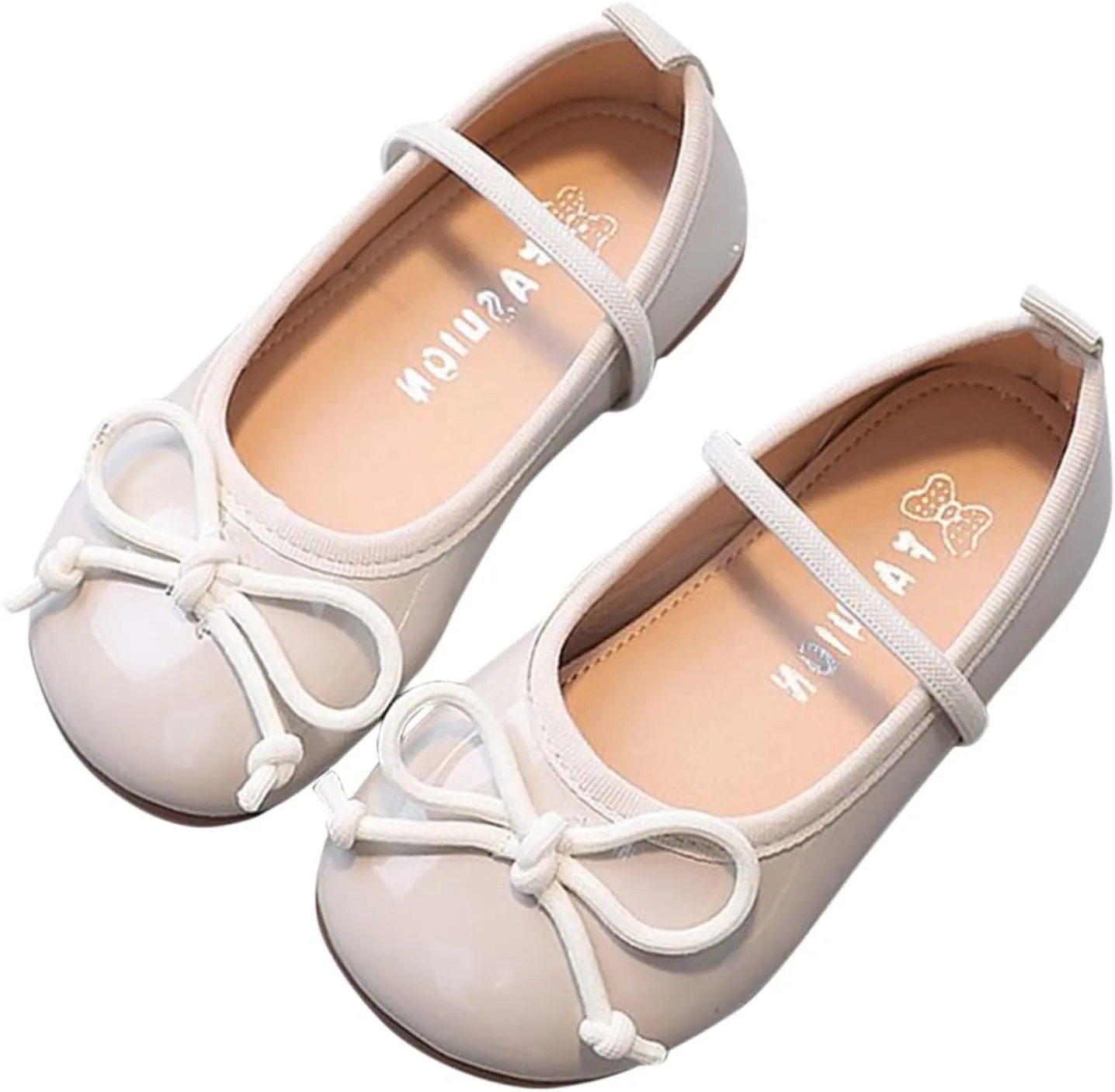 Toddler Girls Bowknot Mary Jane Shoes Flat Kids Princess Dress Shoes Non Slip Soft Soles Strap Sandals Wedding