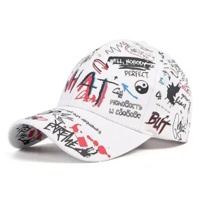 Unisex Graffiti Snapback Hat - A Stylish Statement for All Seasons