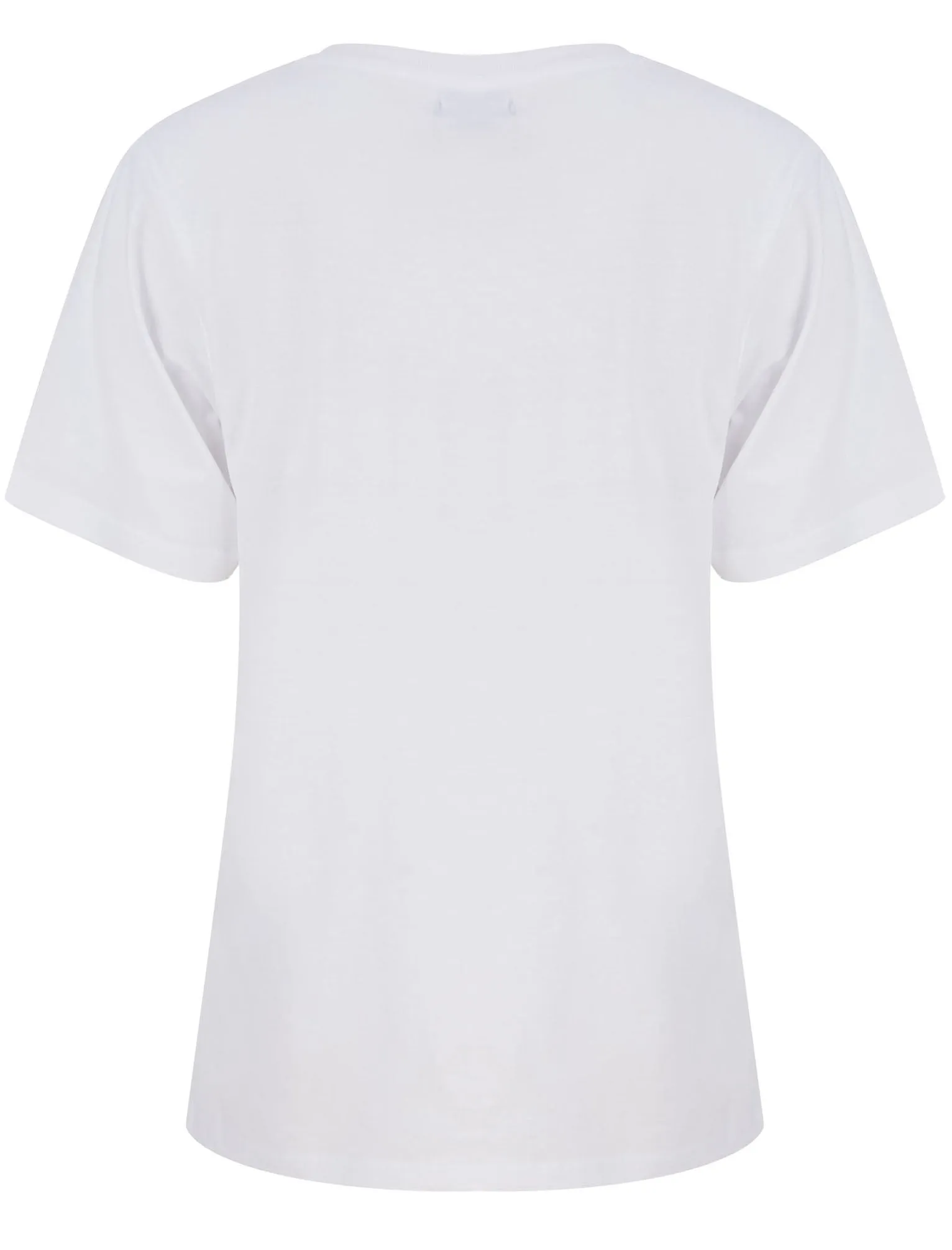 Wilder Floral Motif Cotton Jersey T-Shirt in Optic White - Weekend Vibes