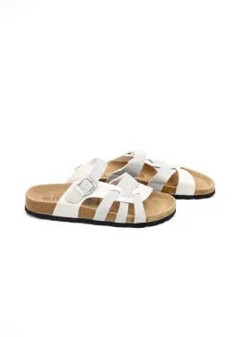 Women's Adjustable Buckle Sandals,Light Grey