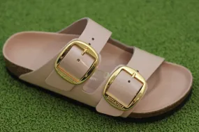 Women's Arizona Big Buckle Sandal - Beige Patent Leather