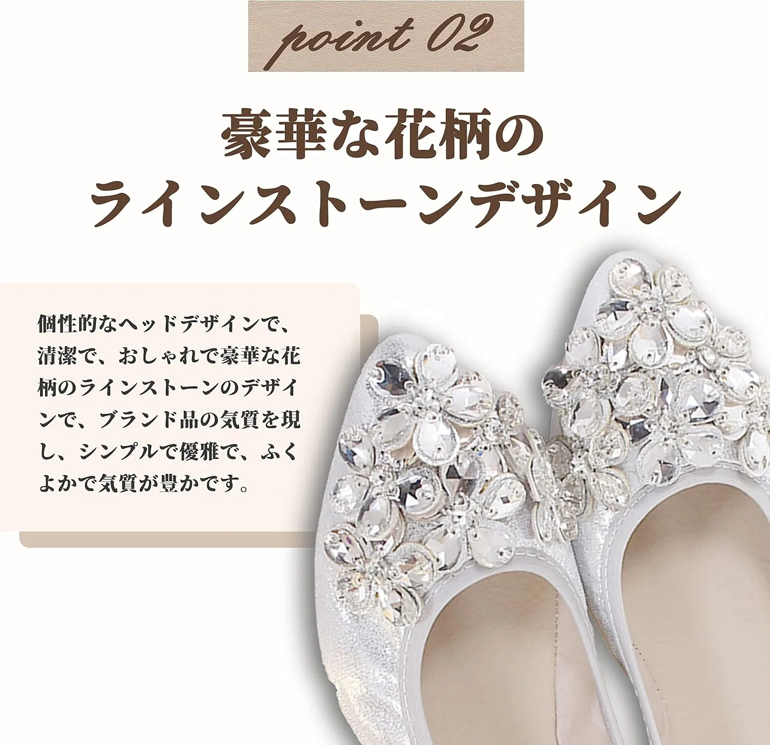 Women's Ballet Flats Foldable Casual Sparkly Rhinestone Wedding Ballerina Shoes Comfort Slip on Walking Flat Shoes