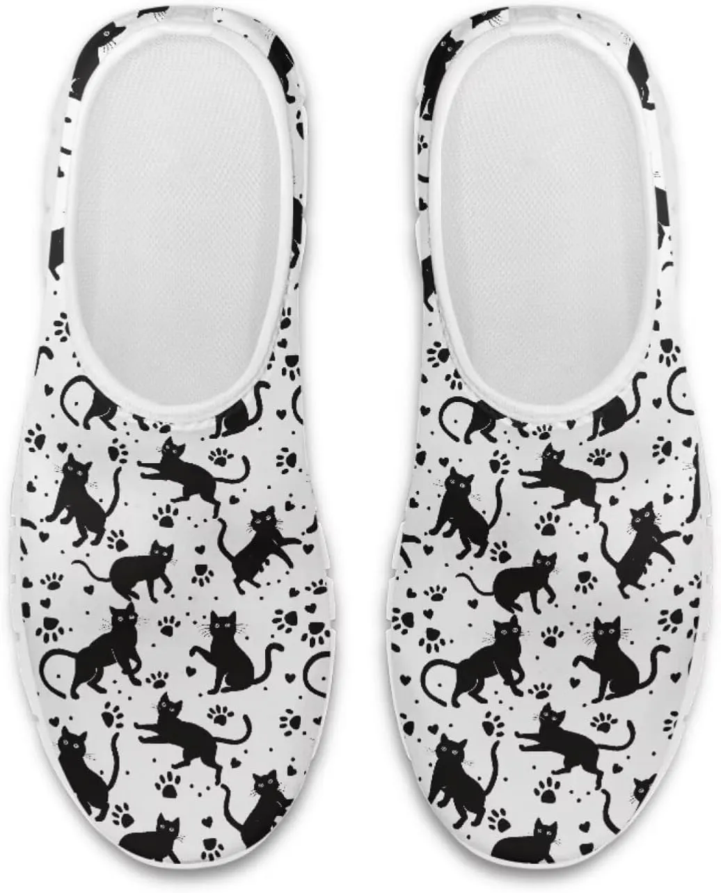 Women's Cat Print Outdoor Loafers Wide Driving Shoes Classic Business Work Flats Loafer Size 5-13