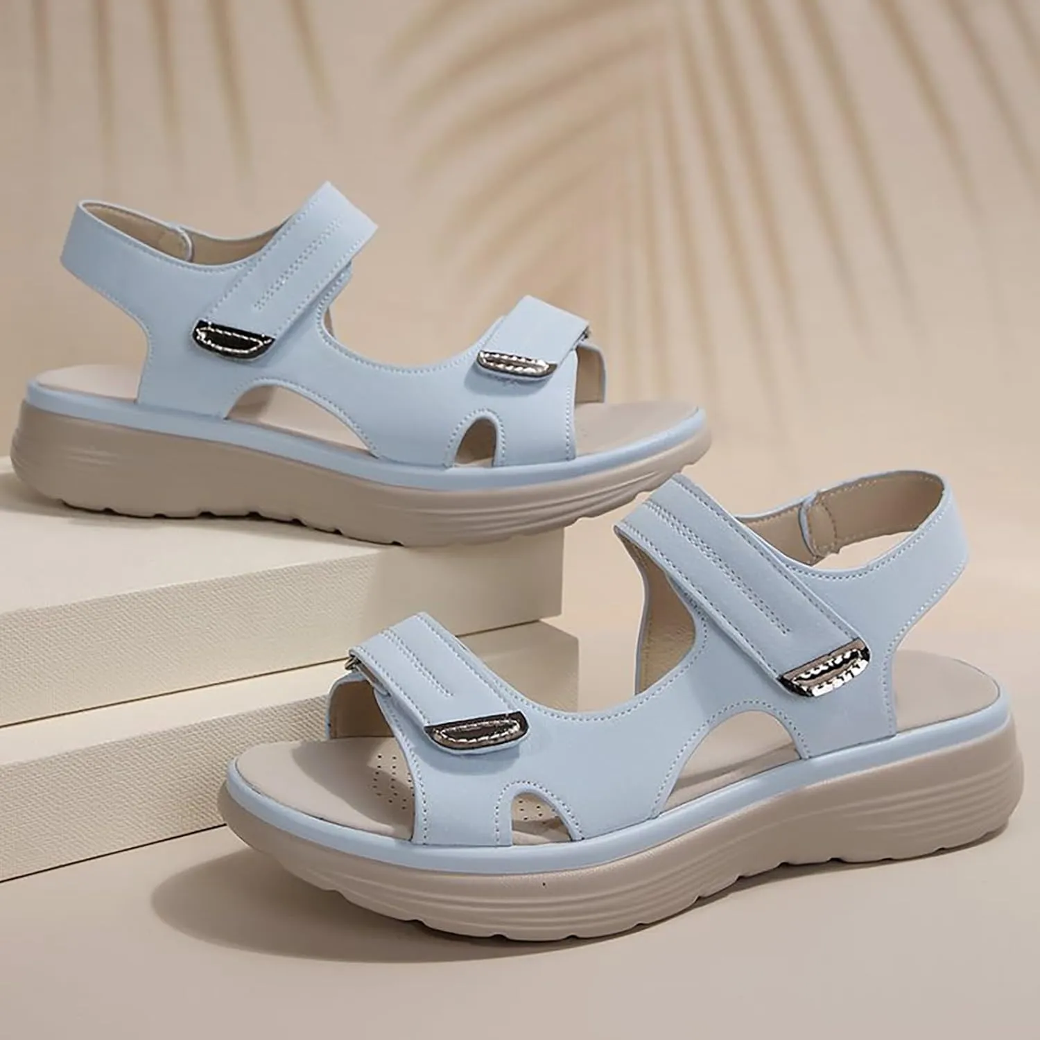 Womens sandals comfortable Summer Sport Sandals with Arch Support Comfortable Walking Ankle Strap Sandals