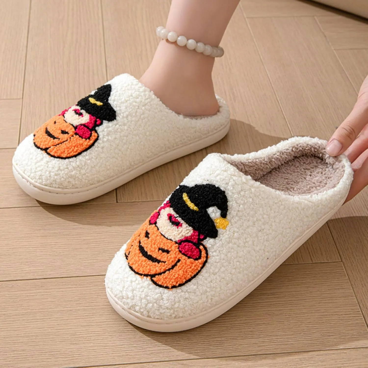 Women's Men's Heart Heart Slippers Strawberry Cherry Mushroom Slippers Evil Eye Slippers Cartoon Animal Cat Slippers Memory Foam Cozy Plush Slippers Couple Indoor Household Slippers