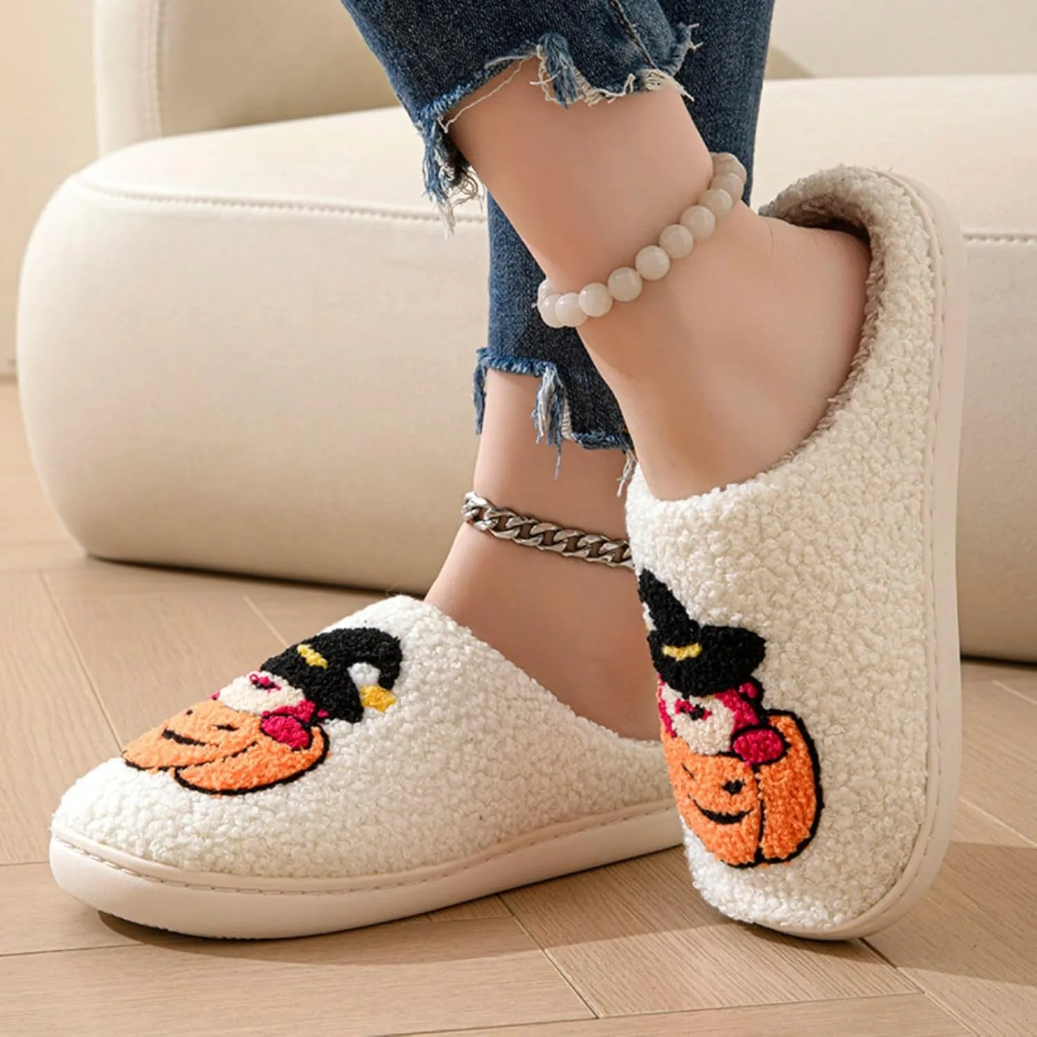 Women's Men's Heart Heart Slippers Strawberry Cherry Mushroom Slippers Evil Eye Slippers Cartoon Animal Cat Slippers Memory Foam Cozy Plush Slippers Couple Indoor Household Slippers