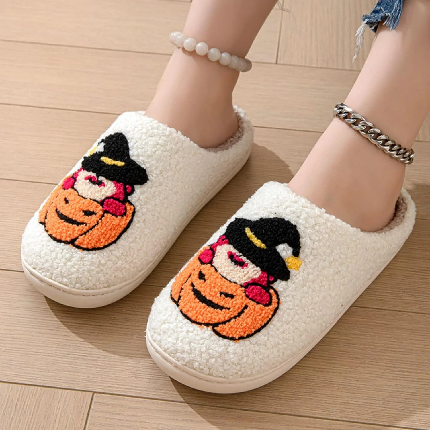 Women's Men's Heart Heart Slippers Strawberry Cherry Mushroom Slippers Evil Eye Slippers Cartoon Animal Cat Slippers Memory Foam Cozy Plush Slippers Couple Indoor Household Slippers