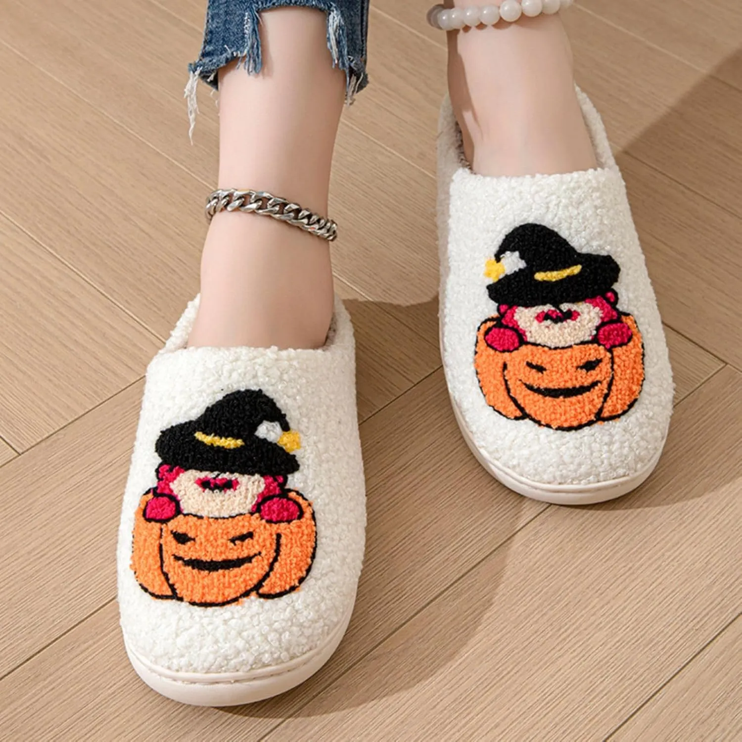 Women's Men's Heart Heart Slippers Strawberry Cherry Mushroom Slippers Evil Eye Slippers Cartoon Animal Cat Slippers Memory Foam Cozy Plush Slippers Couple Indoor Household Slippers